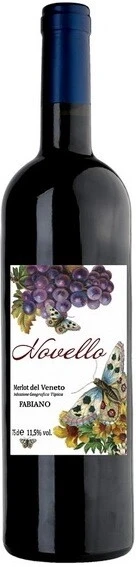 Вино "Novello", Merlot del Veneto IGT, 2019