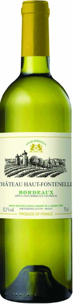 Вино "Chateau Haut-Fontenelle" Blanc, Bordeaux AOC, 2014