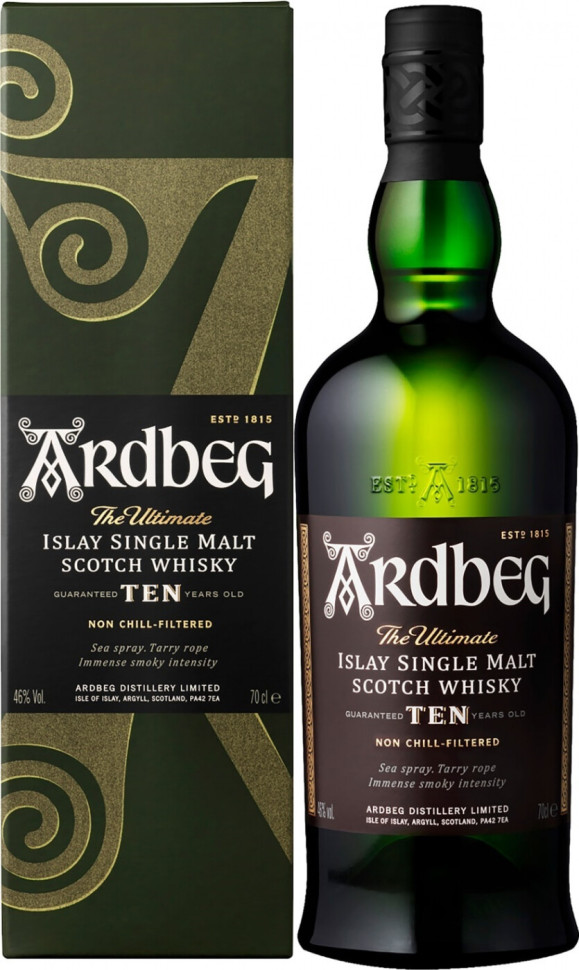Виски Ardbeg 10 YO in gift box 700 мл