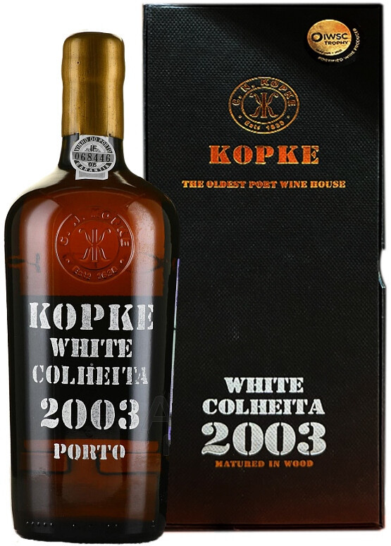 Портвейн Kopke Colheita White Porto 2003 gift box