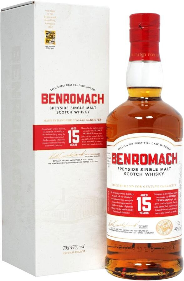Виски Benromach 15 Years Old gift box 700 мл