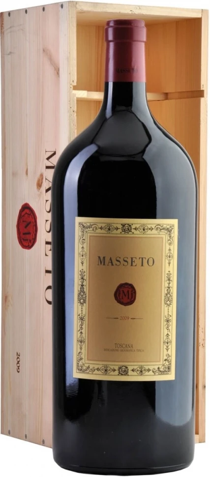 Вино Ornellaia, Masseto, Toscana IGT, 2009, wooden box, 3 л