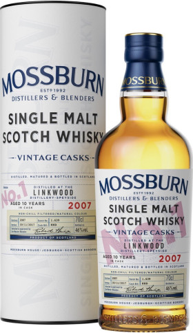 Виски Mossburn Vintage Casks No 1 Linkwood 2007 in tube 700 мл