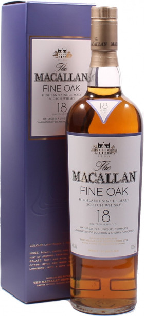 Виски Macallan Fine Oak 18 Years Old with box 700 мл