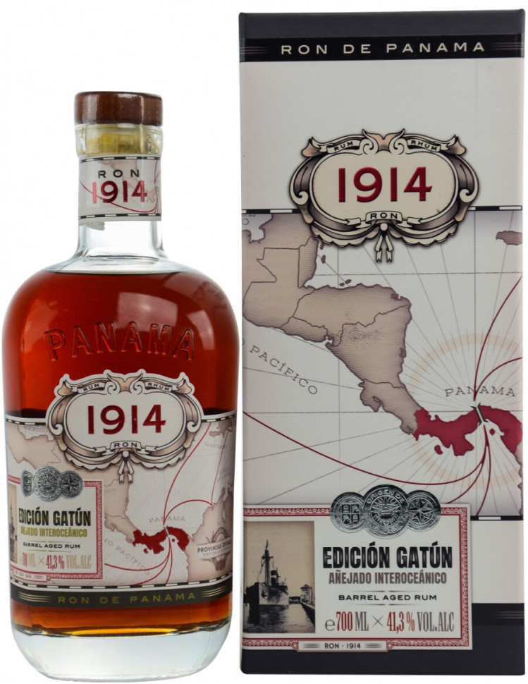 Ром 1914 Panama Edicion Gatun gift box 0.7 л
