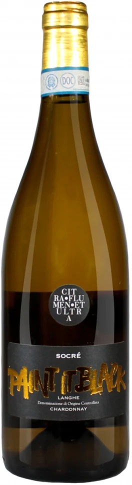 Вино Socre, Chardonnay Paint it Black, Langhe DOC, 2017