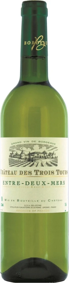 Вино Chateau des Trois Tours Blanc, Entre-Deux-Mers AOC, 2015