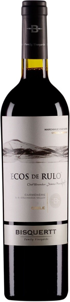 Вино Bisquertt Ecos de Rulo Carmenere 2010