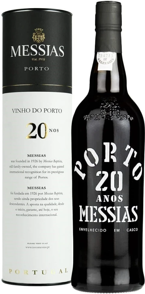 Портвейн Messias, Porto 20 Years Old, in tube