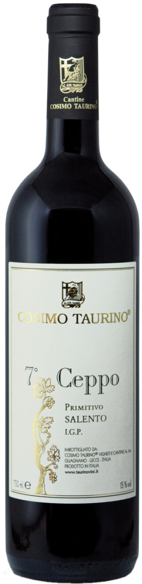 Вино Cosimo Taurino 7 Ceppo Primitivo Salento IGP