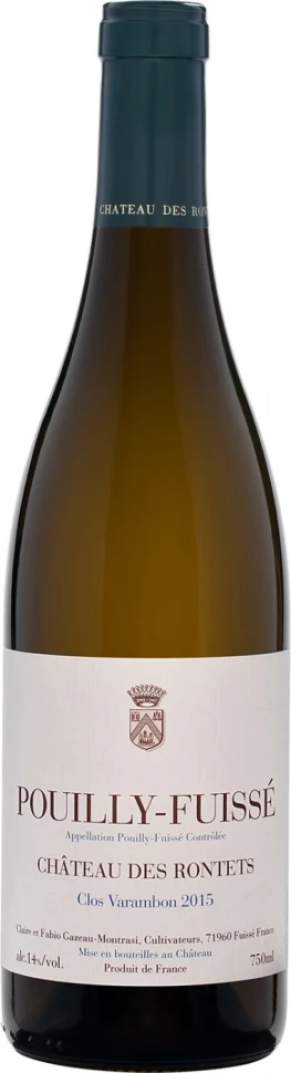 Вино Chateau de Rontets, Pouilly Fuisse Clos Varambon AOC, 2015