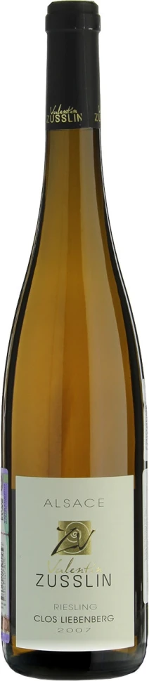 Вино Valentin Zusslin, Riesling Clos Liebenberg, Alsace AOC, 2007