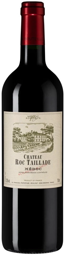 Вино Chateau Roc Taillade, Medoc AOC, 2018