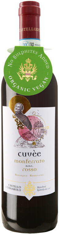 Вино Castello di Tassarolo Cuvee Monferrato DOC Senza Solfiti Biologico 2018