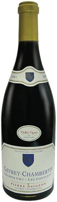 Вино Pierre Naigeon, Gevrey-Chambertin 1er Cru Les Fontenys Vieilles Vignes AOC, 2001