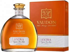 Коньяк Vaudon Extra Cognac Fins Bois AOC carafe &amp; gift box 700 мл