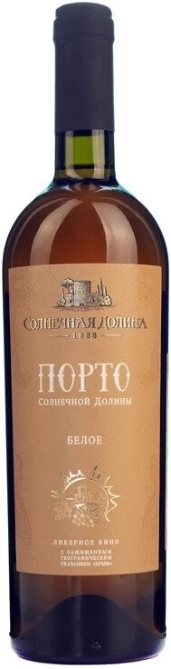 Вино Порто Солнечной Долины Белое, 0.75 л