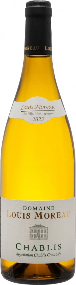 Вино Domaine Louis Moreau, Chablis AOC, 2023, 0.75 л