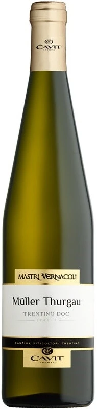 Вино Mastri Vernacoli Muller Thurgau, Trentino DOC, 2017