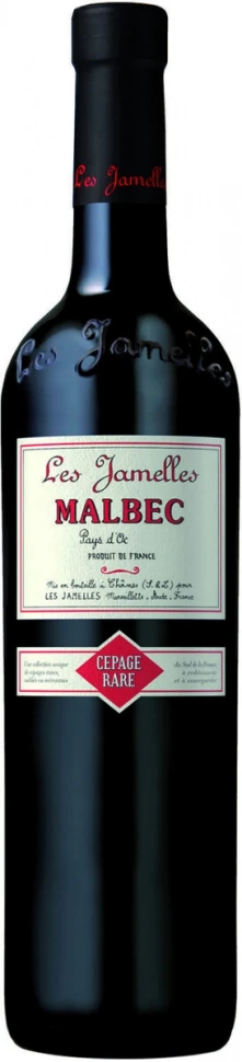Вино Les Jamelles, Cepage Rare Malbec, Pays d'Oc IGP, 2018
