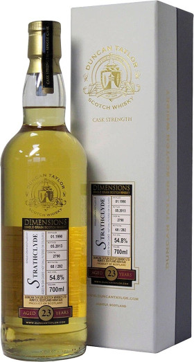 Виски Strathclyde 23 Years Old Dimensions 1990 gift box 700 мл