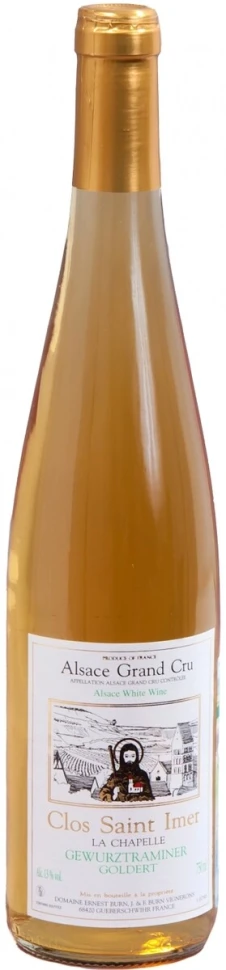 Вино Domaine Ernest Burn, Gewurztraminer La Chapelle Clos Saint Imer AOC Grand Cru Goldert, 2010