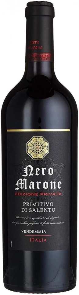 Вино "Nero Marone" Primitivo di Salento IGT, 2019