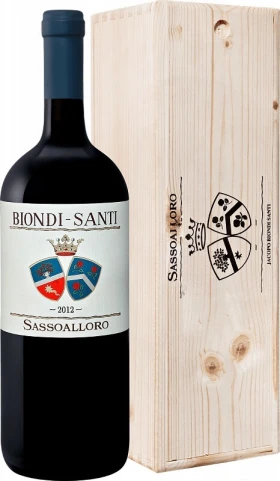 Вино Biondi Santi, Sassoalloro, Toscana IGT, 2012, wooden box, 1.5 л