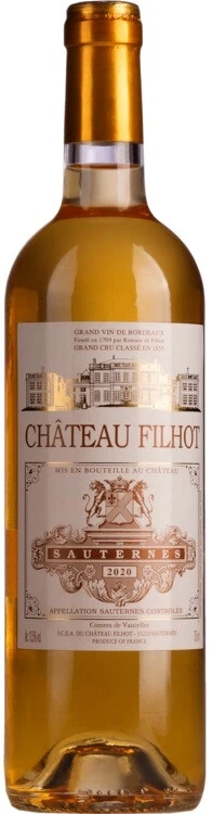 Вино "Chateau Filhot", Sauternes AOC, 2020