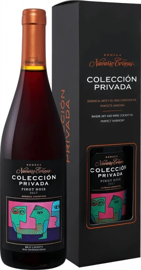 Вино Navarro Correas, Coleccion Privada Pinot Noir, 2017, gift box