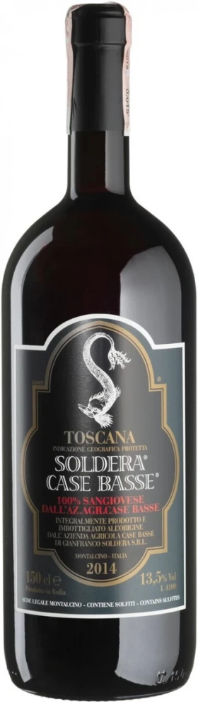Вино Case Basse, Soldera Sangiovese, Toscana IGT, 2014, 1.5 л