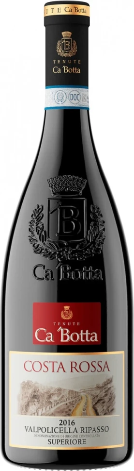 Вино Ca'Botta, Tenuta Costa Rossa Valpolicella Ripasso Superiore DOC, 2016