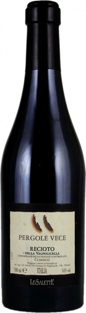 Вино Le Salette, Pergole Vece Recioto, Valpolicella DOC Classico, 2014, 0.5 л