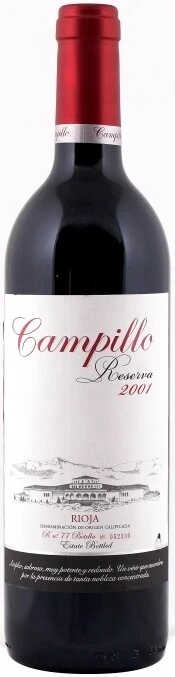 Вино Campillo Reserva, Rioja DOC, 2001