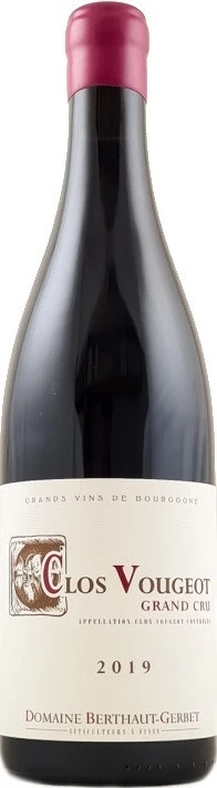 Вино Domaine Berthaut-Gerbet, Clos Vougeot Grand Cru AOC, 2019