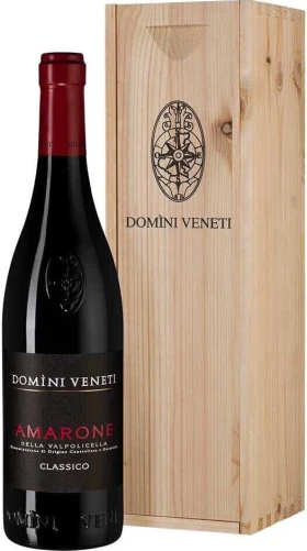 Вино Domini Veneti Amarone della Valpolicella Classico DOC, 2021, wooden box
