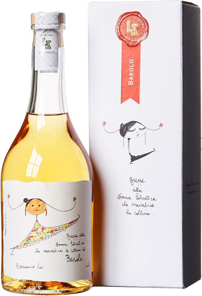 Граппа Distilleria Levi Serafino di Levi Romano Grappa Barolo gift box 700 мл
