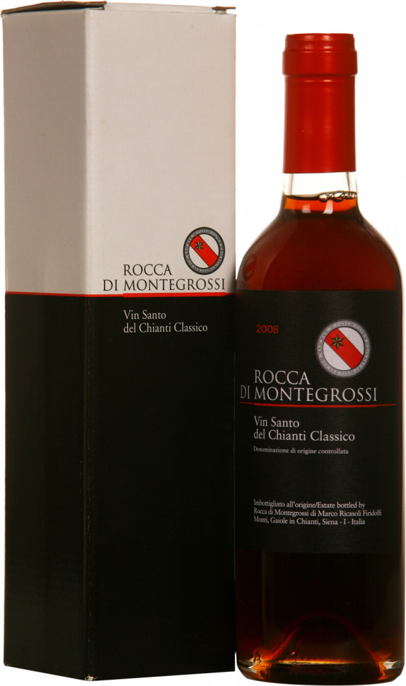 Вино Rocca di Montegrossi Vin Santo del Chianti Classico DOC 2008 gift box 375 мл