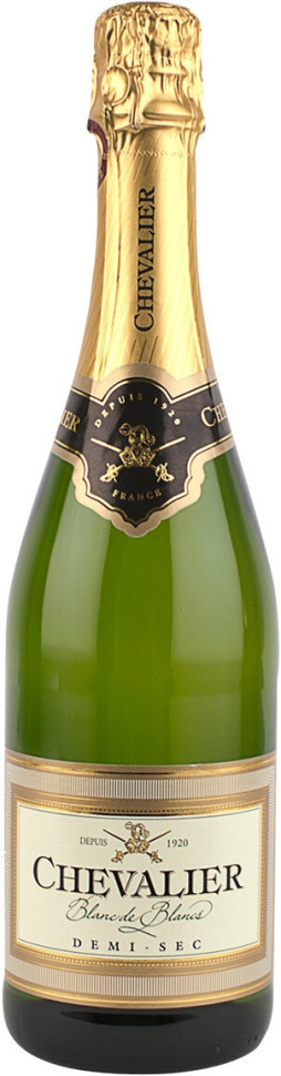 Игристое вино Boisset Chevalier Blanc de Blancs Demi Sec