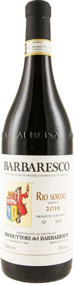 Вино Produttori del Barbaresco, Barbaresco Riserva Rio Sordo DOCG, 2016