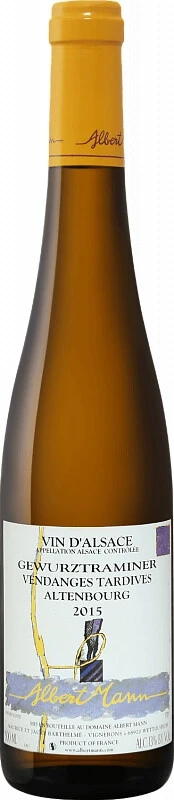 Вино Albert Mann, Gewurztraminer Vendanges Tardives Altenbourg, Alsace AOC, 2015, 0.5 л