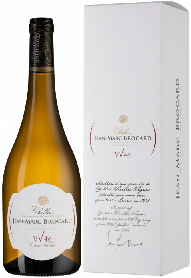 Вино Jean-Marc Brocard, Chablis V.V. 46 AOC, 2023, gift box