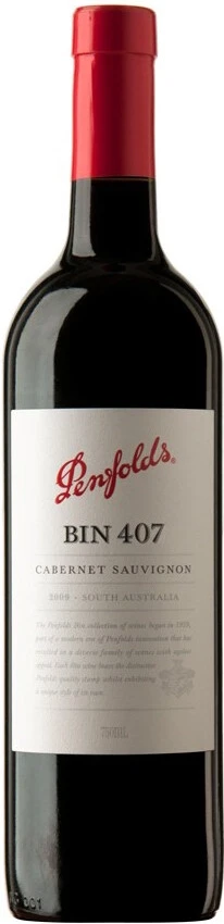 Вино Penfolds, Bin 407 Cabernet Sauvignon, 2009