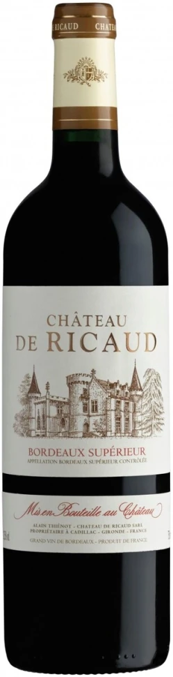 Вино Chateau de Ricaud, Bordeaux Superieur AOC, 2014