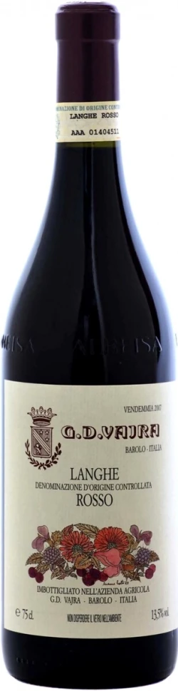 Вино G.D.Vajra, Langhe DOC Rosso, 2010