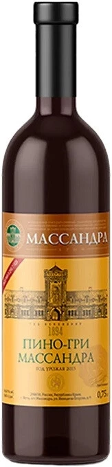 Вино Пино-Гри Массандра, 0.75 л