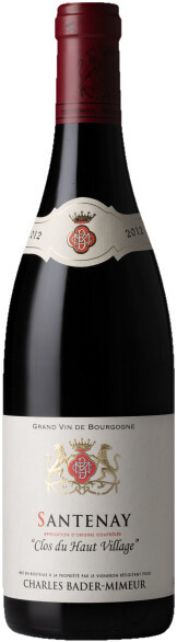 Вино Bader Mimeur Santenay Clos du Haut Village AOC 2012