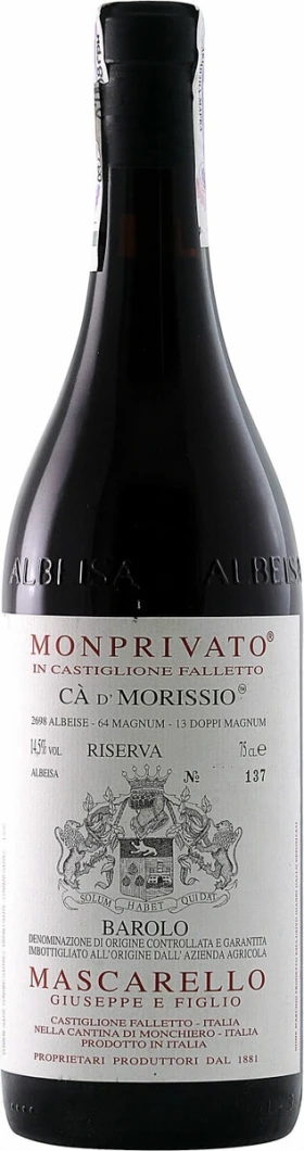 Вино Mascarello, Barolo Riserva Monprivato Ca d'Morissio DOCG, 2008