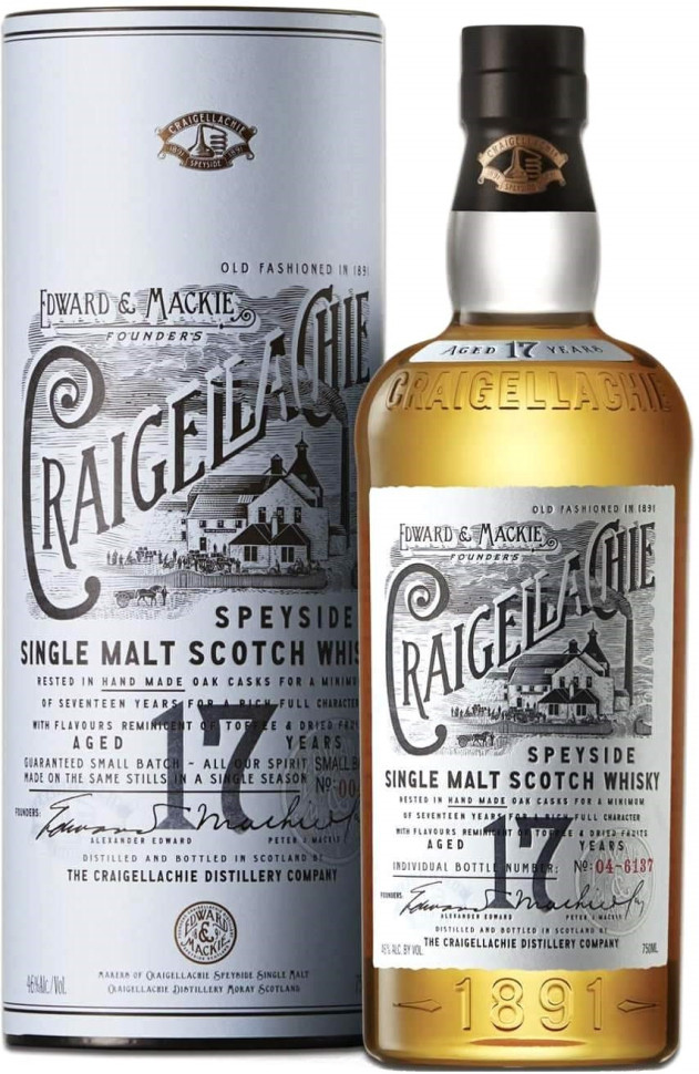 Виски Craigellachie 17 Years Old in tube 700 мл