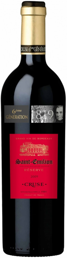 Вино Cruse 6 eme generation Reserve Saint Emilion AOC 2009